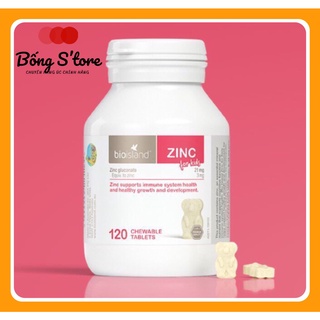 Viên Uống bổ sung Kẽm cho trẻ nhỏ Bio Island Zinc chuẩn Úc - lọ 120 viên