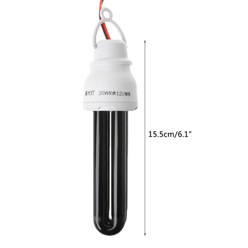 1 Bộ Bóng Đèn Tia Cực Tím Tiết Kiệm Năng Lượng 12v 20w