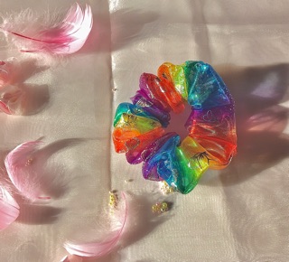 Scrunchies Cầu vồng bướm