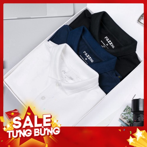 ÁO THUN POLO PAZZINI TRƠN - Hàng nhập khẩu