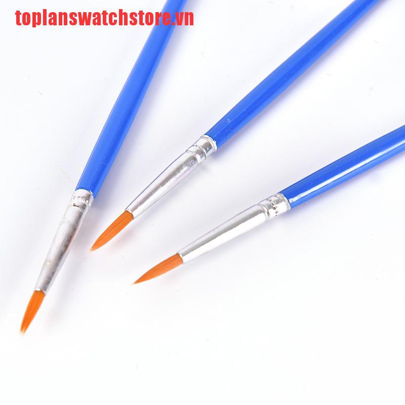 Set 10 cọ vẽ màu nước đơn giản thông dụng