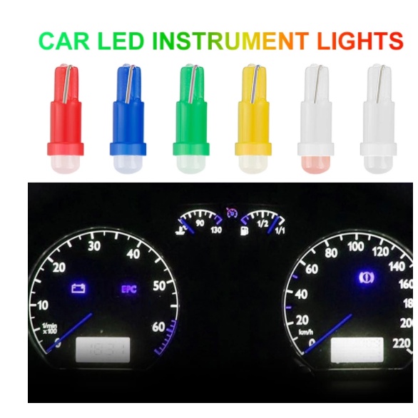 Bộ 20 Đèn Led Lymoyo T5 1smd Dc12V Gắn Bảng Đồng Hồ Xe Ô Tô Chất Lượng Cao