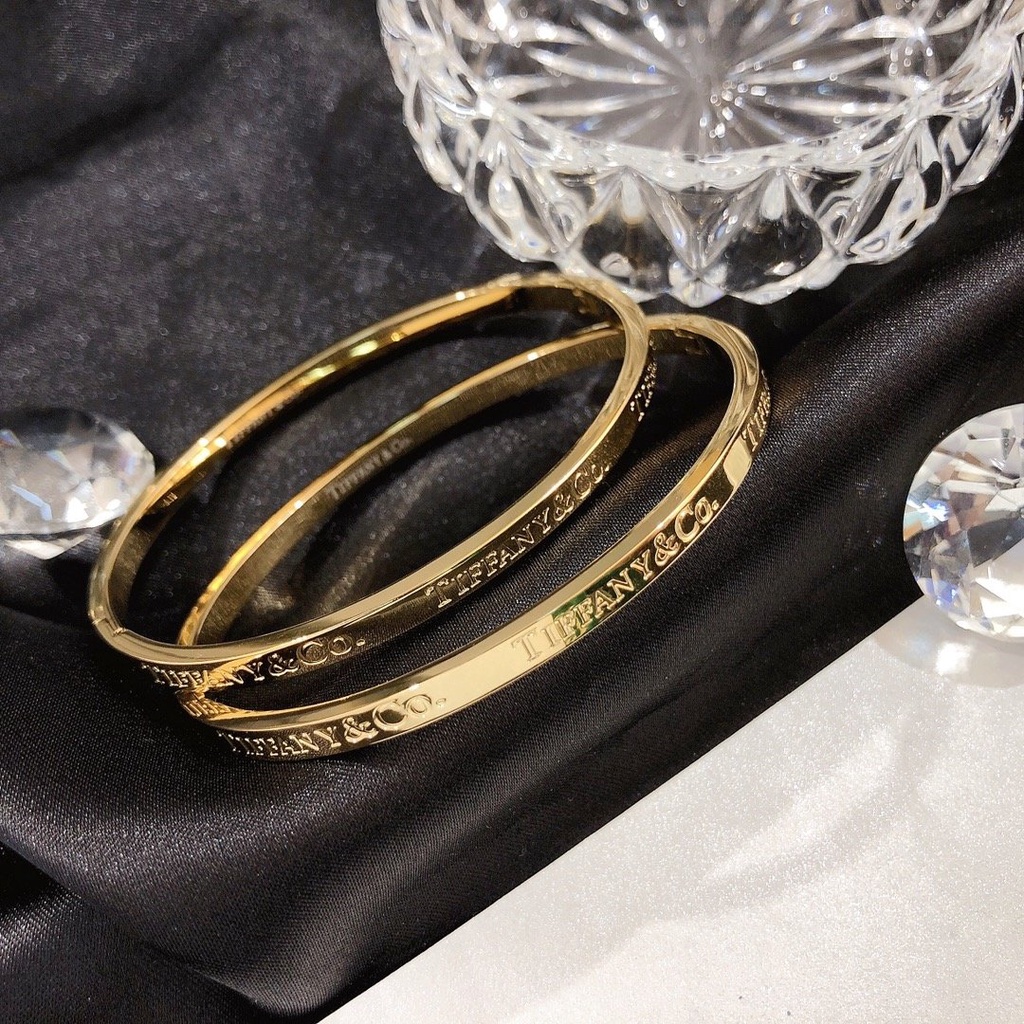 CARTIER Vòng Tay Thép Thiết Kế Đơn Giản Thời Trang Cho Nam Và Nữ