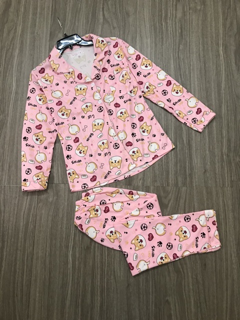 Bộ Pijama tơ sữa quảng châu người lớn