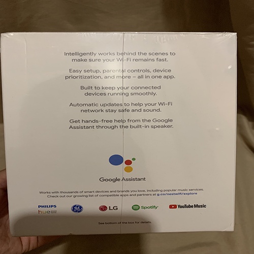 Google Nest WiFi 2 pack 1Router and 1point (AC2200 ; AC1200) (GA00822-US)