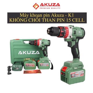 Máy khoan pin,Khoan pin cầm tay Akuza đầu auto lock 13mm không chổi than -  siêu khoẻ, siêu bền dùng bắn vít C59