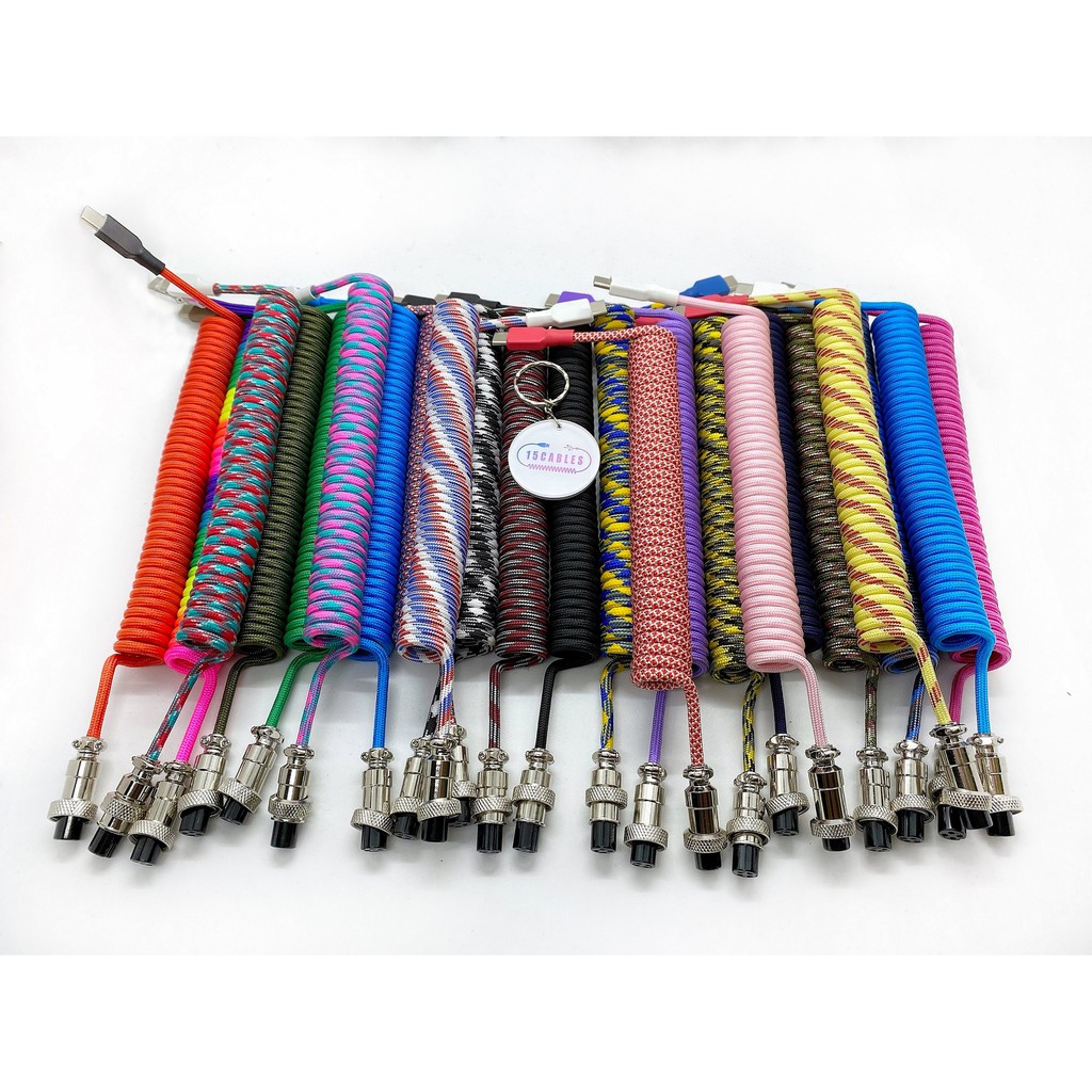 Dây custom Type C cho bàn phím cơ - Loại cơ bản [15Cables]