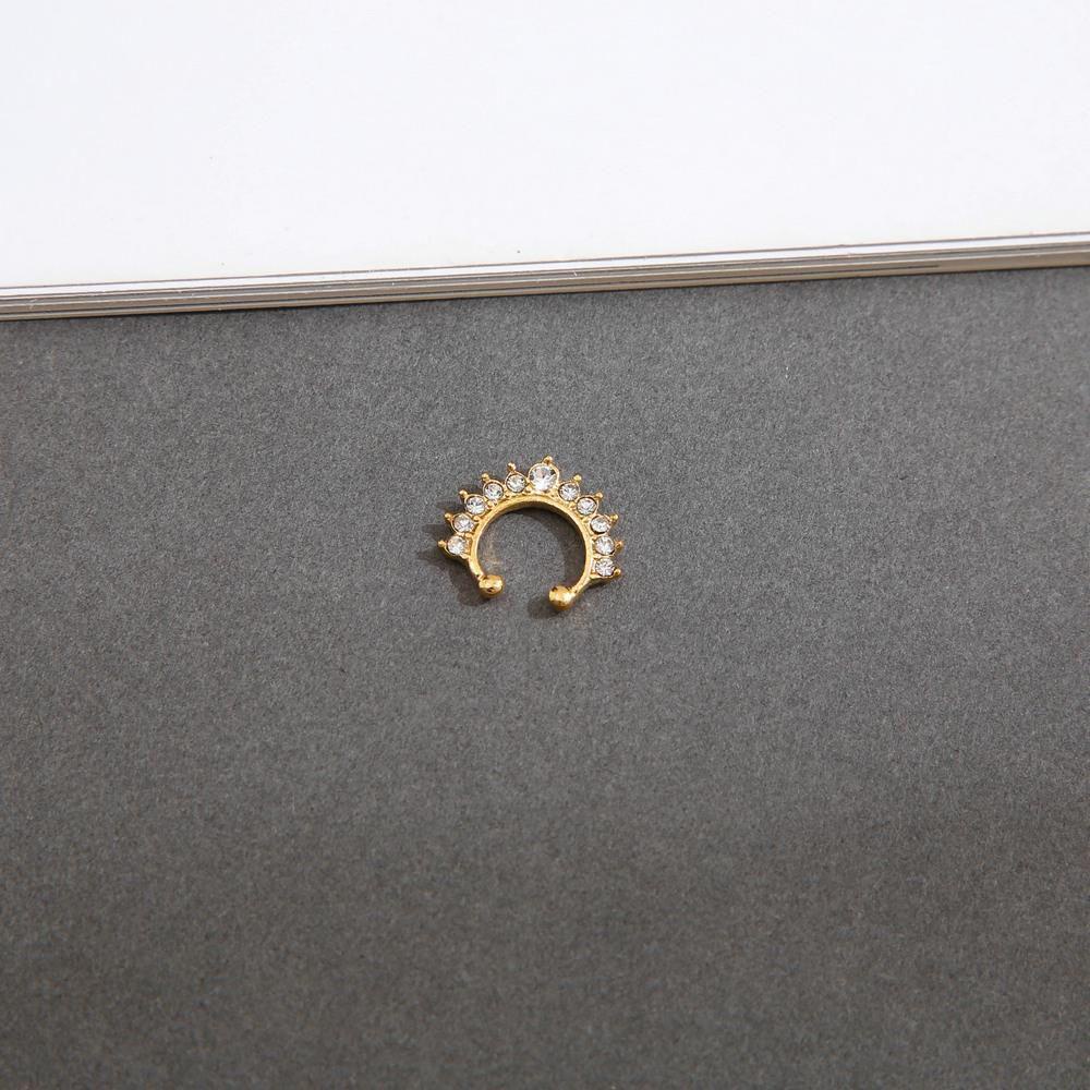 Khuyên Mũi Hình Gấu Bằng Kim Loại Đơn Giản Thời Trang