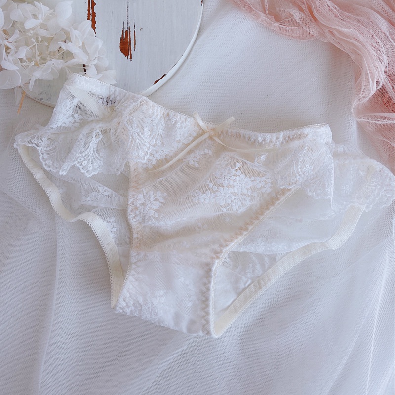 Quần Lót 100% Cotton Lưng Thấp Thêu Họa Tiết Quyến Rũ Thoải Mái Cho Nữ