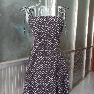 Đầm hoa nhí 2 dây (2 lớp) kèm ảnh thật