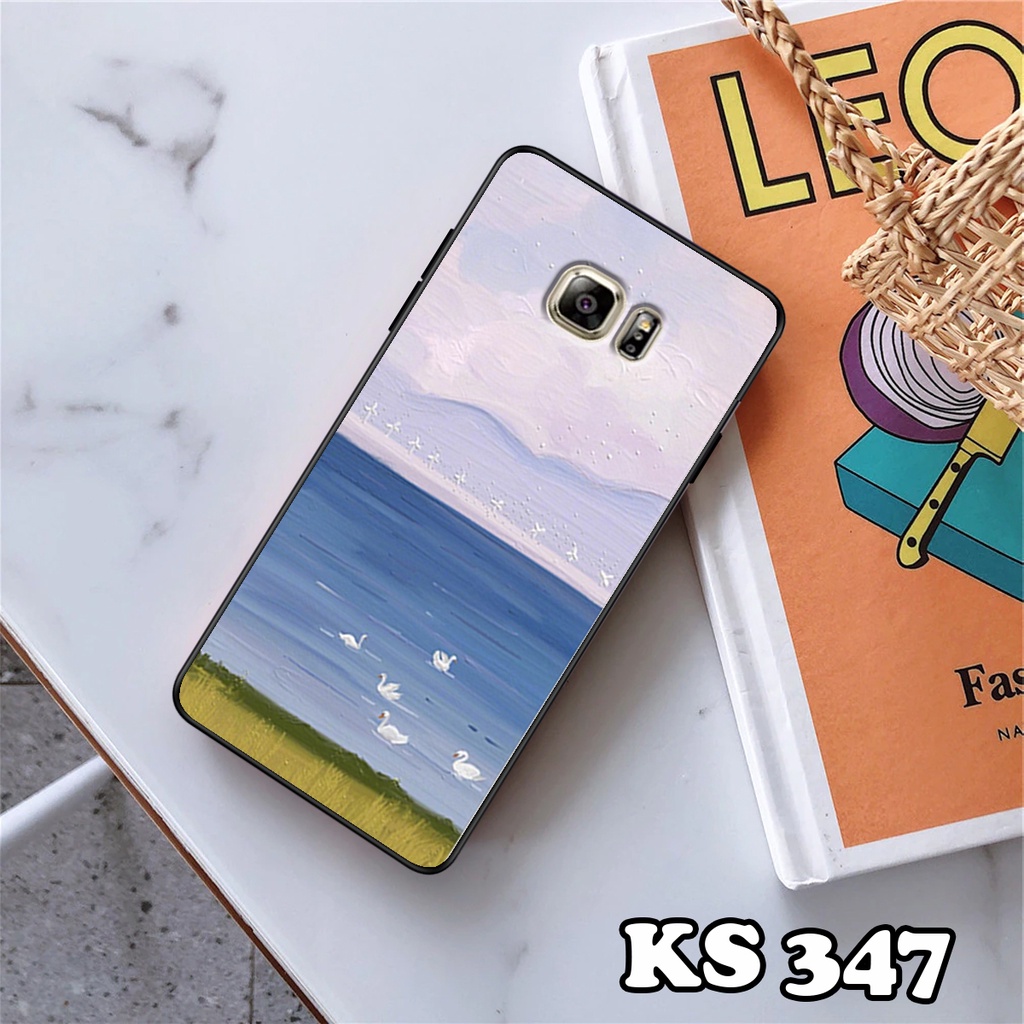 Ốp lưng Samsung S7 - Samsung S7 Edge - Ốp in hình Cánh đồng hoa - Chất liệu TPU siêu bền