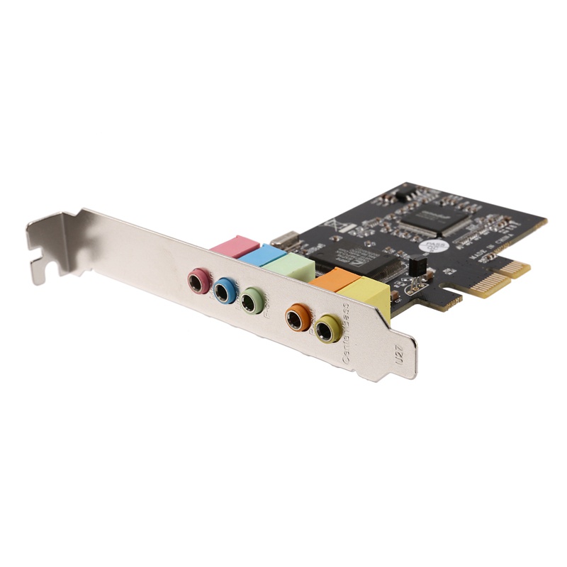 Thẻ Âm Thanh PCI-E X1 CMI8738 Chip 32 / 64 Bit 5.1 Kênh Cho Máy Tính