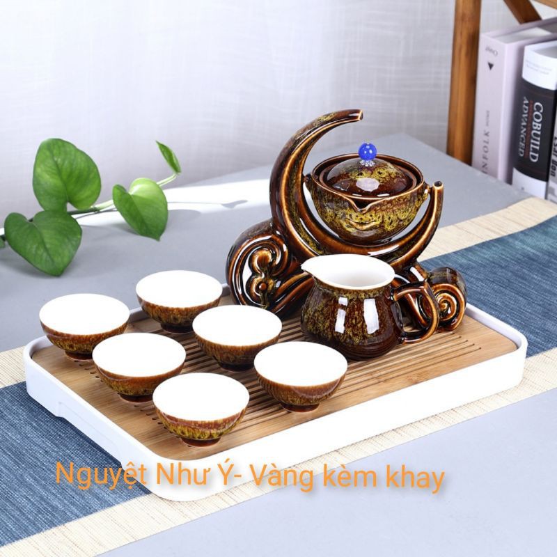 Qùa tặng sang trọng- Bộ ấm chén Nguyệt Như Ý