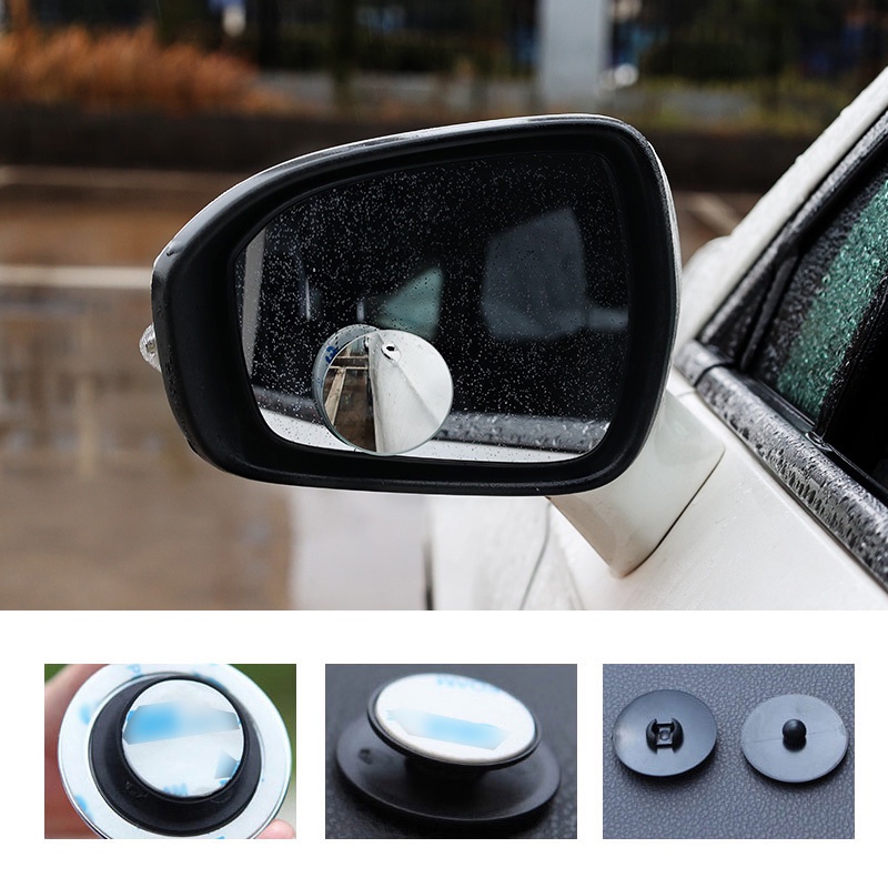 1 Gương Chiếu Hậu Góc Rộng Siêu Mỏng Xoay 360 Độ Không Khung Cho Xe Hơi