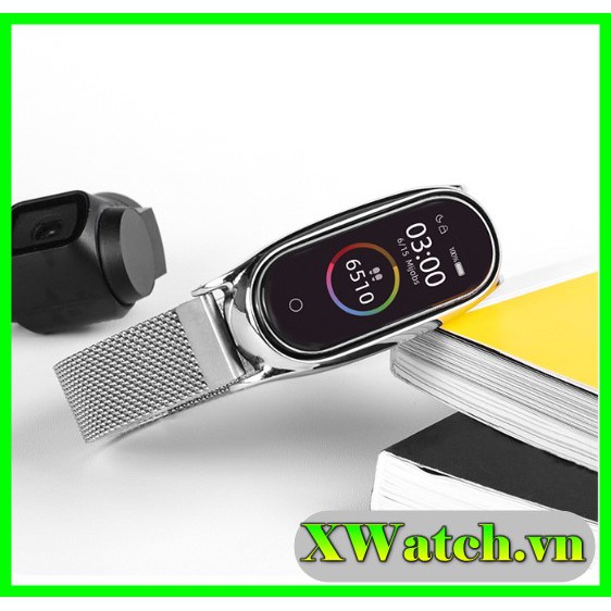 Dây đeo nam châm Mi band 5 chính hãng Mijobs - dây đeo thay thế Xiaomi miband 5 milanese loop (Mijobs)