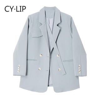 ┇℡Áo khoác vest dáng rộng kiểu Hàn Quốc thời trang mùa thu 2021