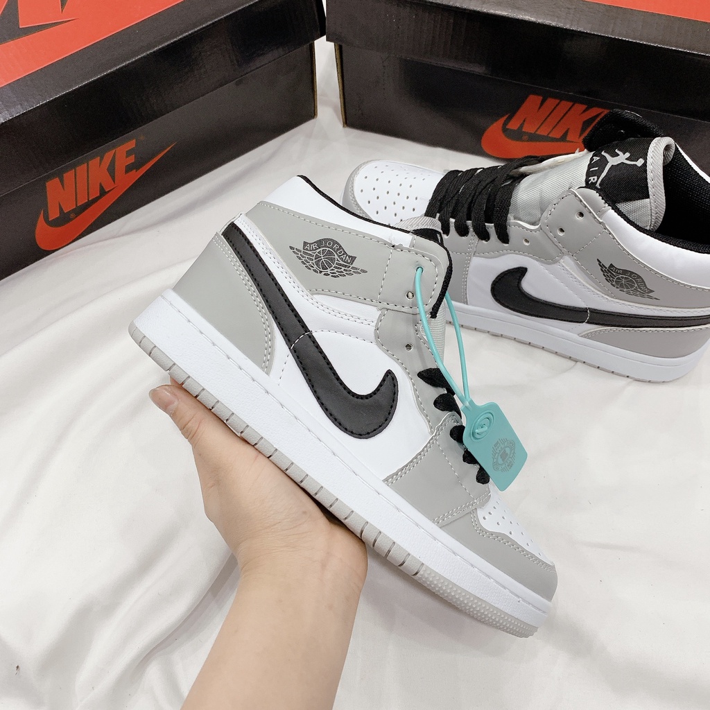 Giày Sneaker Nam Nữ Kiên J.D Xám Đen Cao