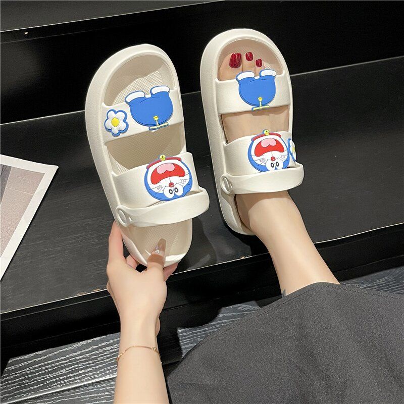 Dép Sandal Chống Trượt Họa Tiết Doraemon Thời Trang Mùa Hè 2022
