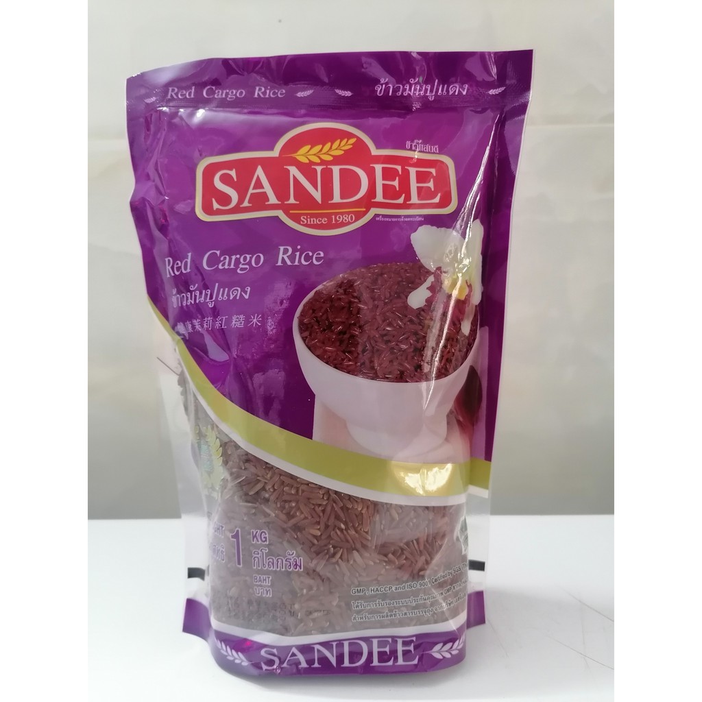 [Túi TÍM 1Kg] GẠO LỨT HUYẾT RỒNG [Thailand] SANDEE Red Cargo Rice (halal)