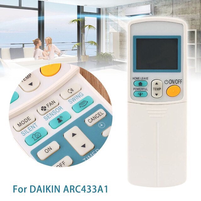 Remote máy lạnh Daikin Inverter [TẶNG PIN] Điều khiển điều hoà Daikin Inverter 2 nút