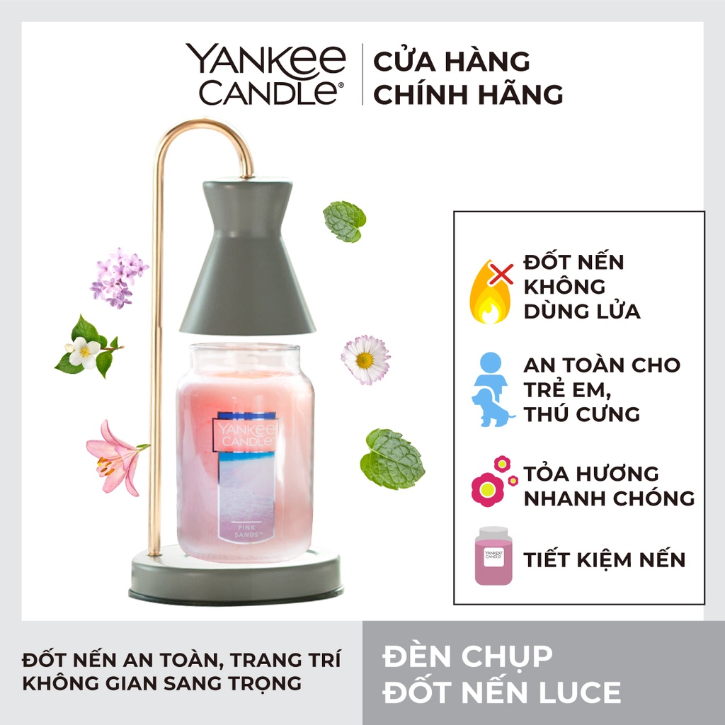 Đèn chụp đốt nến Yankee Candle - Grey Luce