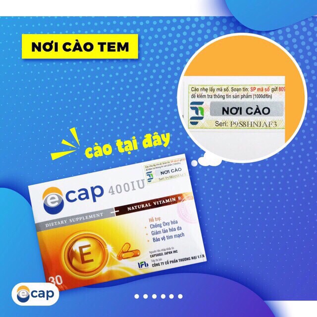 ECAP - Vitamin E cao cấp [ Chính Hãng ]