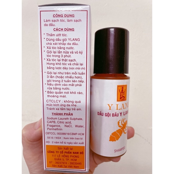 Gội Chí (Chấy) Y Lang 100ml - Dùng Là Hết
