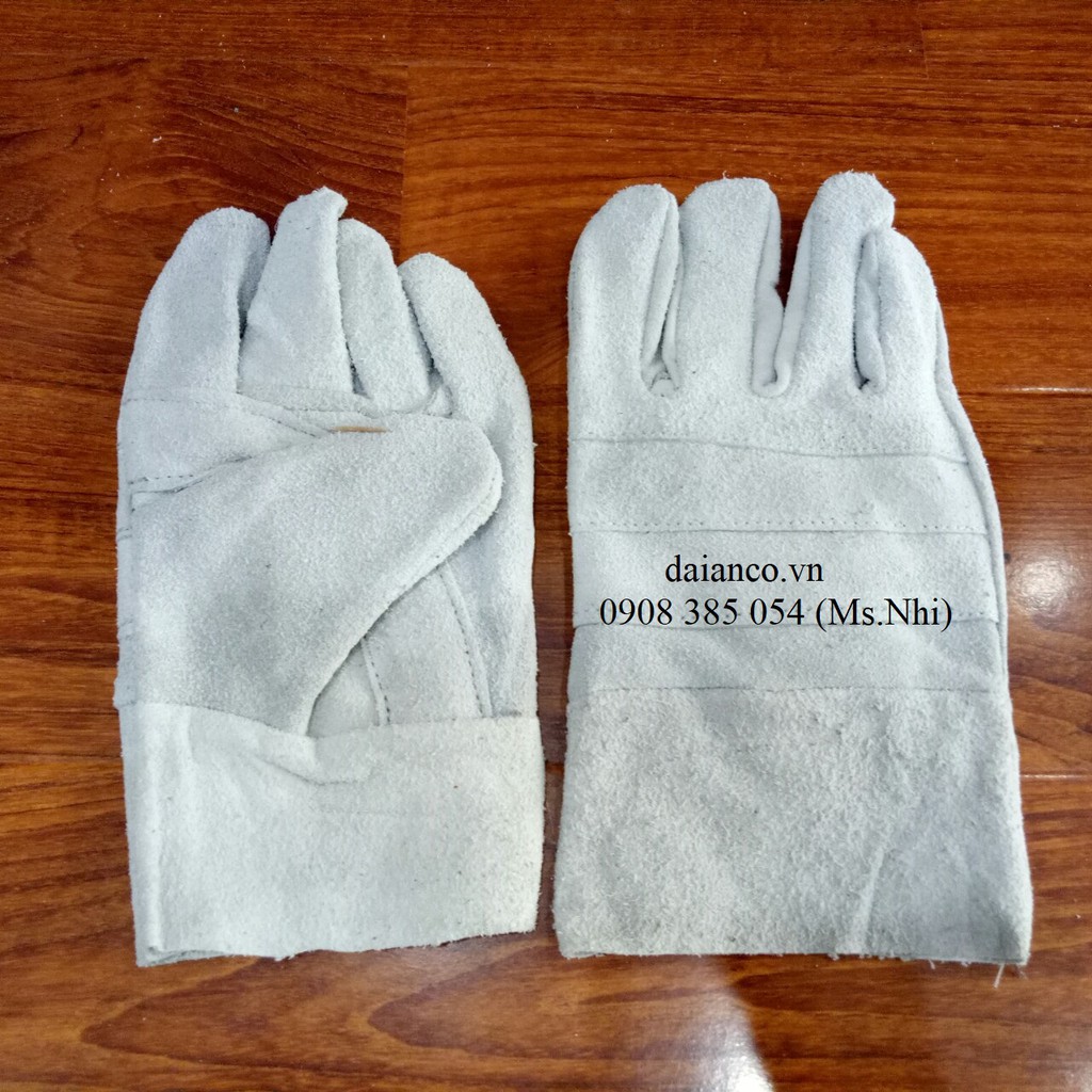 GĂNG TAY DA HÀN 1 LỚP NGẮN TAY- CHỐNG TIA LỬA, CHỐNG NÓNG- HÌNH THẬT