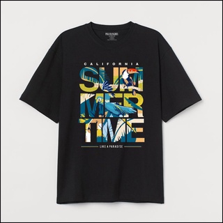 Áo thun hàng hiệu SUMMER TIME TEE form regular cho nam nữ, vải cotton 100% co dãn 4 chiều, thoáng mát, thấm hút.