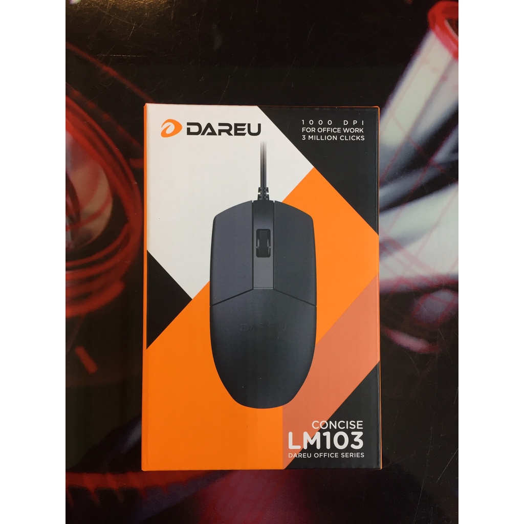 Chuột gaming Dareu LM103 có dây  1000DPI - Chuột chơi game chính hãng - Bảo hành 24 tháng