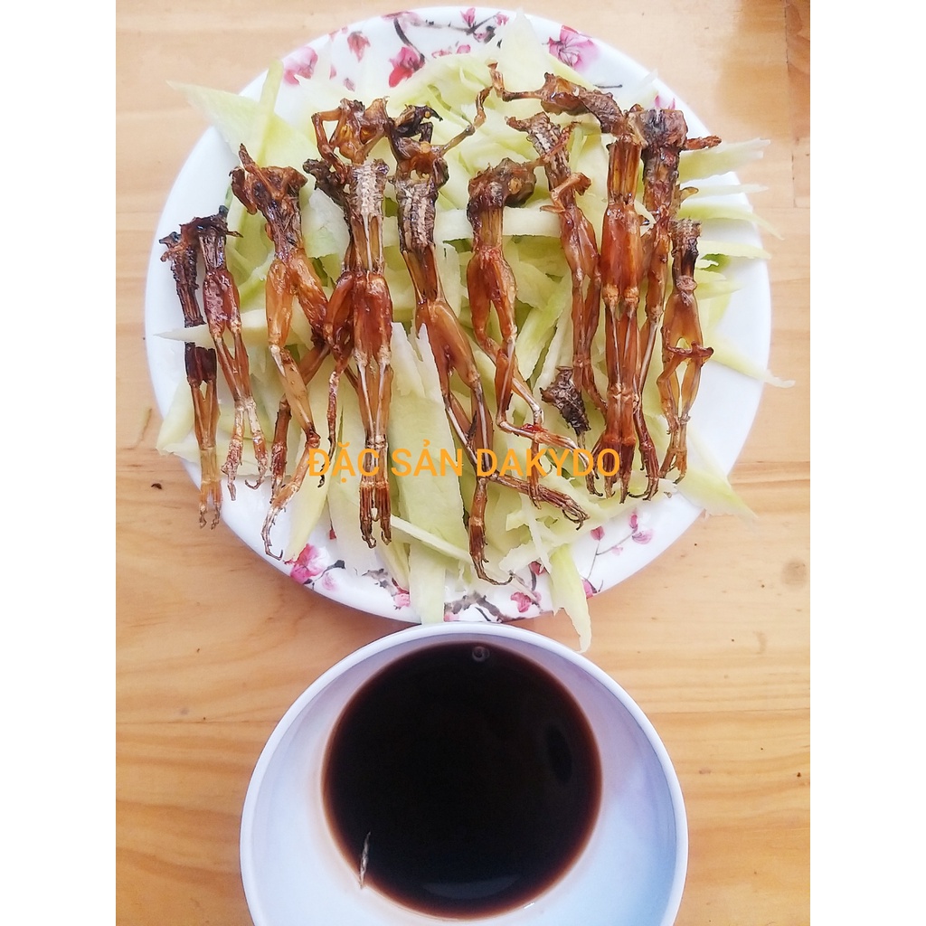 Khô nhái, vũ nữ chân dài , 1kg, thương hiệu đặc sản Dakydo  nhái đồng, con nhỏ, ăn là ghiền.