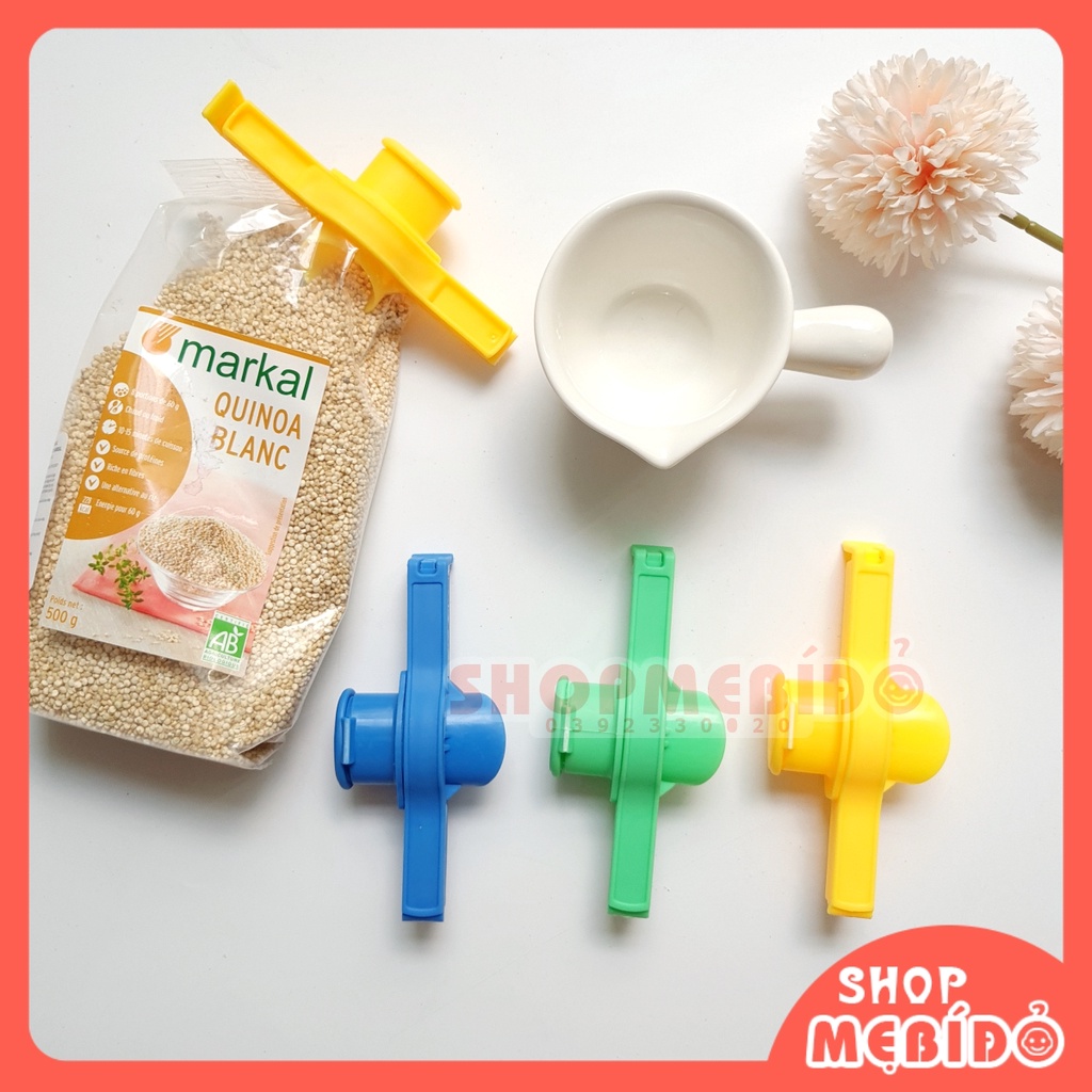 Kẹp Khóa Miệng Túi Thực Phẩm Tiện Dụng Đảm Bảo Chất Lượng Thực Phẩm COLLEN LIFE Shop Mẹ Bí Đỏ GD02