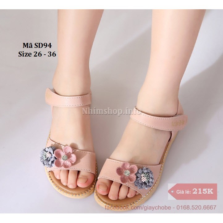 Sandal bé gái 3 - 12 tuổi SD94