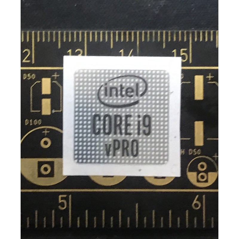 Miếng Dán Logo Intel Core I9 Vpro 10th Gen 2020 Ori