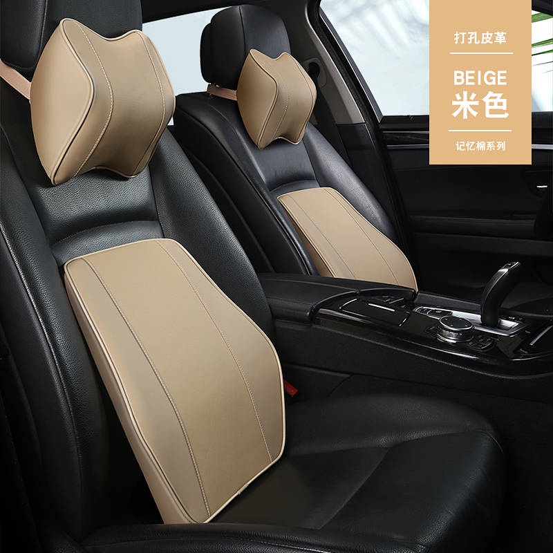 Gối tựa đầu và tựa lưng bằng xốp thiết kế thời trang cho nội thất xe ô tô (có bán lẻ)