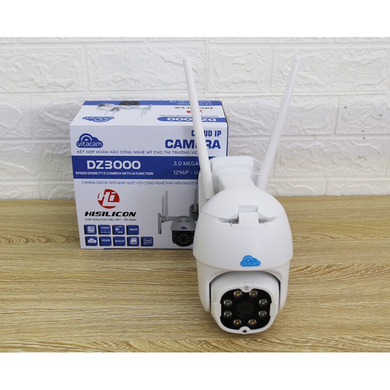 Camera Ngoài Trời 3.0Mpx Vitacam DZ300 1296P Ultra HD - Hàng Chính Hãng