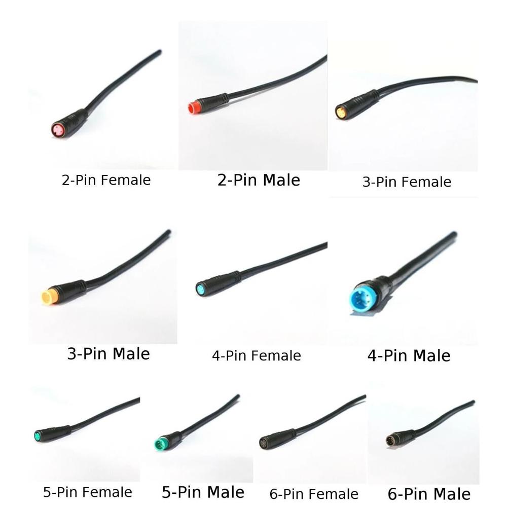 Dây Cáp Kết Nối Xe Đạp Điện E-Bike Female 2 3 4 5 6 Pin