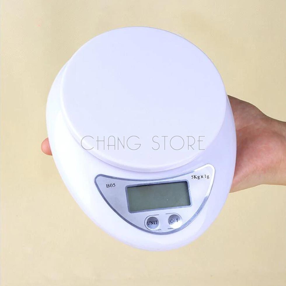 Cân Điện Tử Nhà Bếp Mini Electronic Kitchen Scale, Cân Thực Phẩm Loại  5Kg Tiện Dụng Cho Mọi Nhà