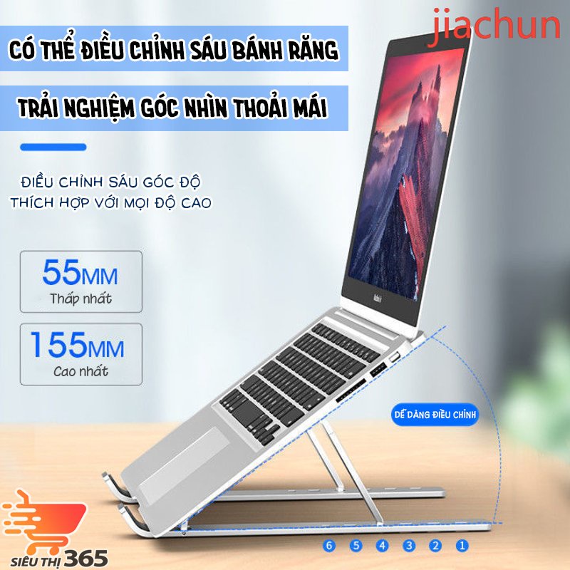 Giá Đỡ Laptop - Giá Kê Laptop Macbook Bằng Nhôm Điều Chỉnh Độ Cao, Màu Sắc Sang Trọng Có Thể Gấp Gọn Laptop Stand