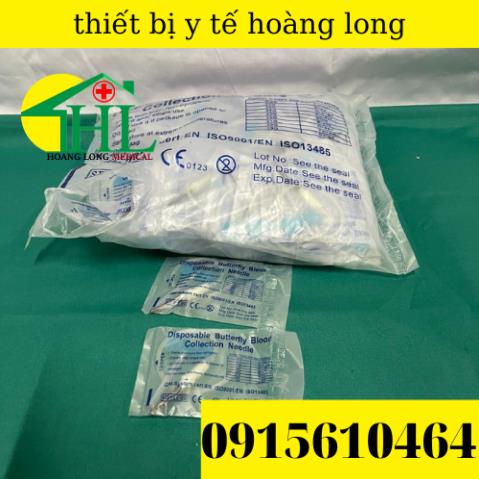[Lẻ 1 cái ] Kim lấy máu chân không, loại cánh bướm Medisafe