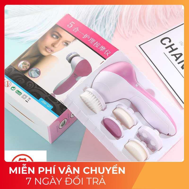 Máy Massage Rửa Mặt 5 Trong 1
