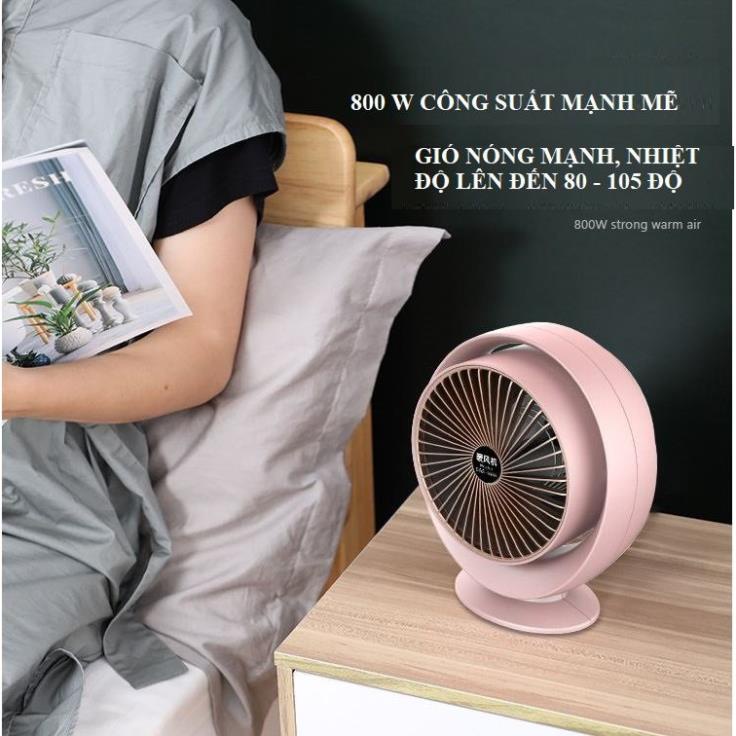 Quạt sưởi mini đa năng 2 chiều Heater Fan - Quạt sưởi Đa Năng Tiện Dụng BẢO HÀNH 1 NĂM Công Nghệ Số BV