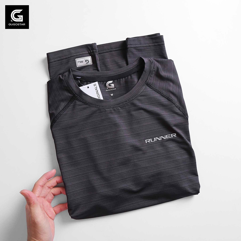 Áo Thun Nam RUNNER G511-X, Áo Phông Nam Chất Poly Xược, Co Giãn 4 Chiều - GUGOSTAR