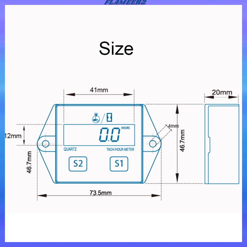 Đồng Hồ Đo Tốc Độ Kỹ Thuật Số 2 / 4 Nấc Chống Thấm Nước | BigBuy360 - bigbuy360.vn