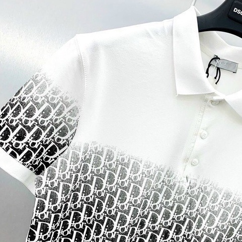 Áo thun nam có cổ tay ngắn phối họa tiết Do sang xịn chất cotton mịn thoáng mát
