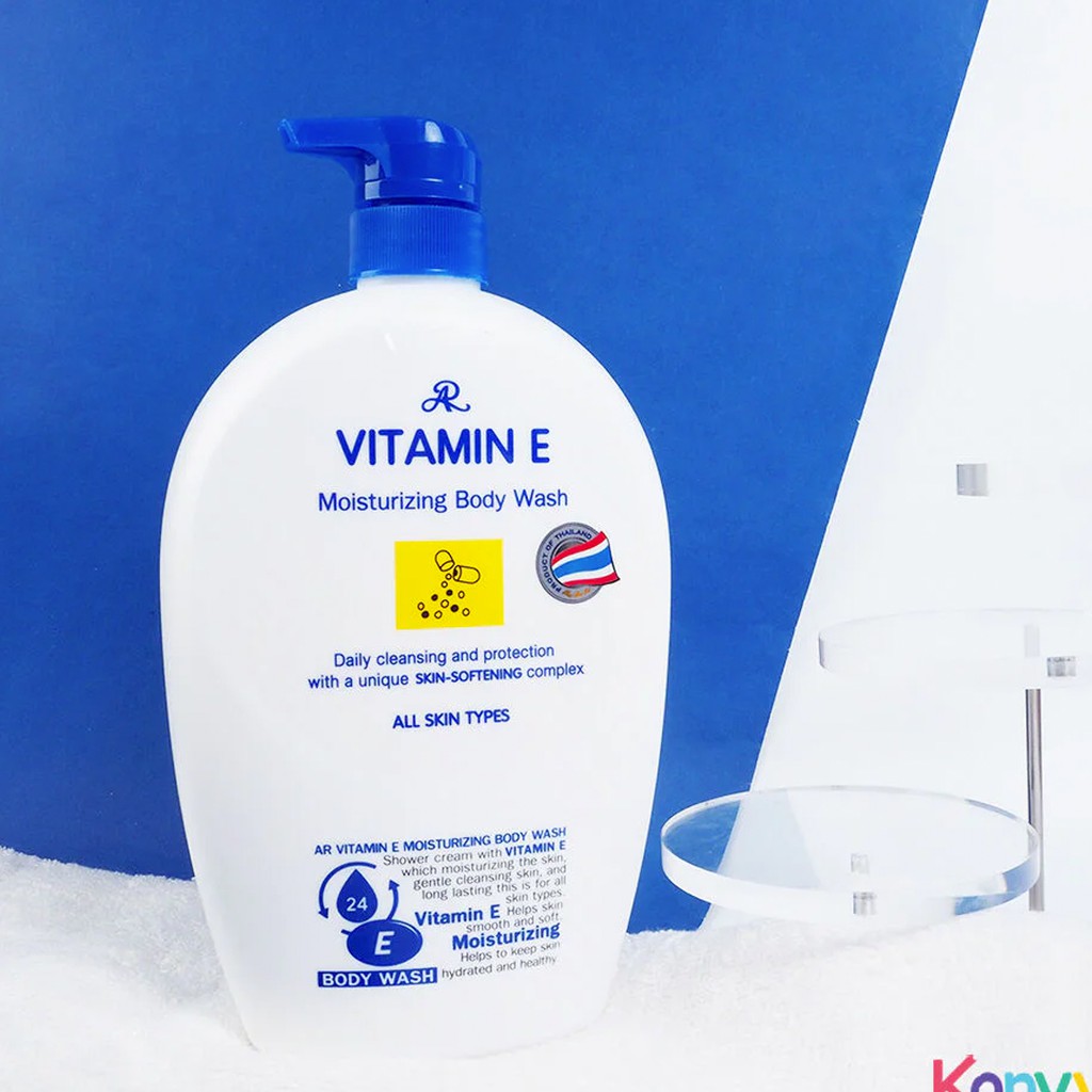 SỮA TẮM DƯỠNG TRẮNG DA DƯỠNG ẨM VITAMIN E THÁI LAN 800ML
