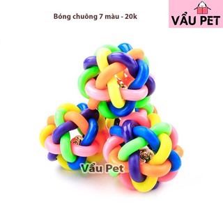 Bóng chuông 7 màu cho chó mèo - Đồ chơi chó mèo thú cưng