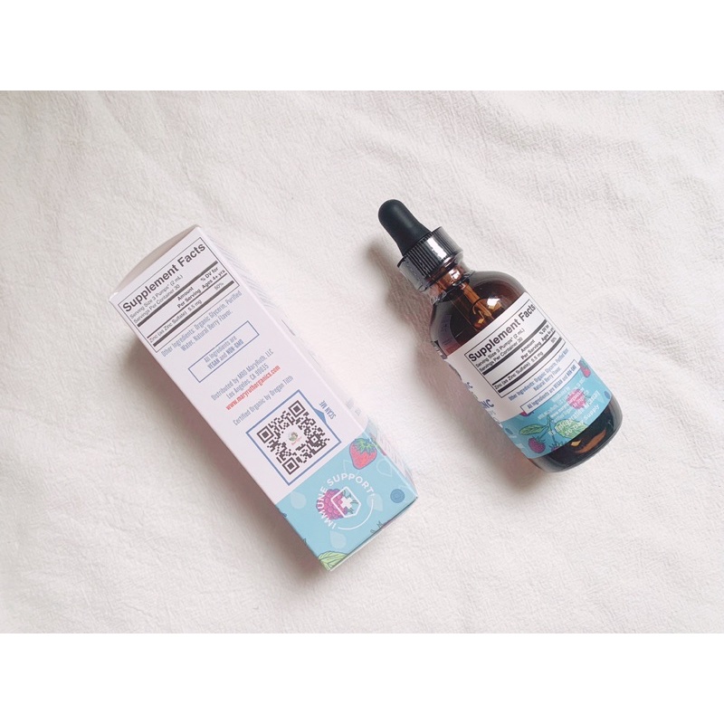 Kẽm lỏng hữu cơ Mary Ruth's Kids Ionic Zinc Liquid Drops, 4-13y