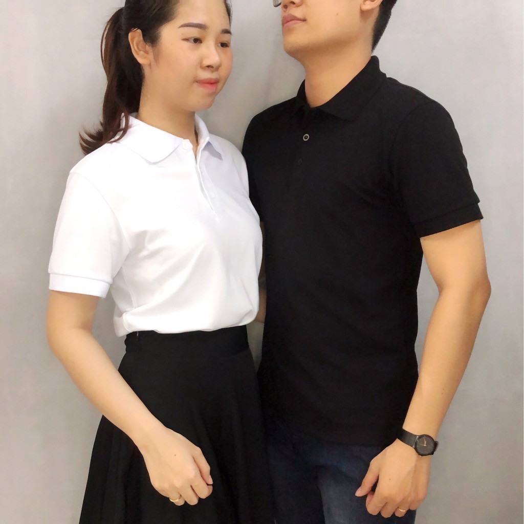 [Mua2Tặng1] Áo Thun POLO trơn Unisex (Cá sấu 4 chiều)