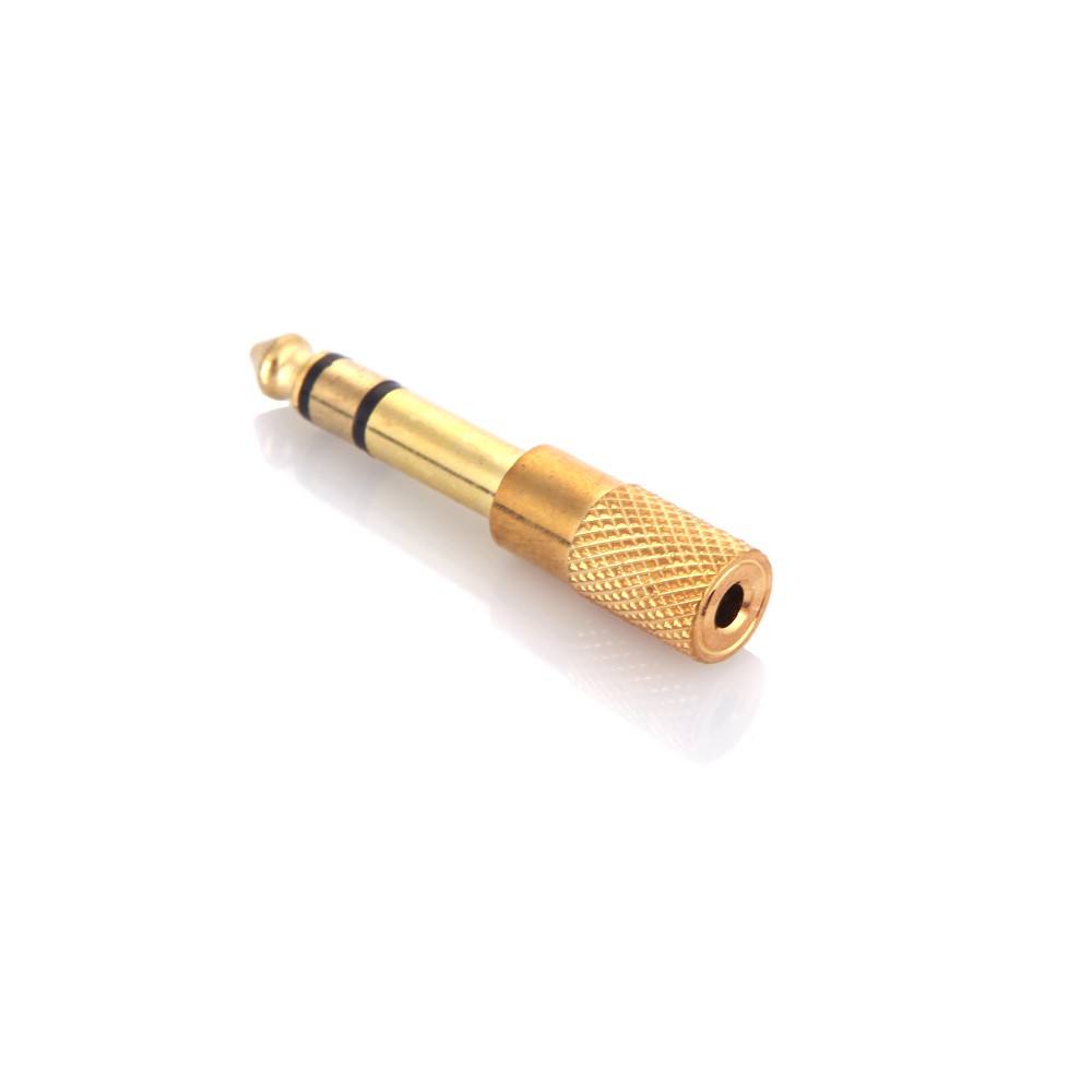 Giắc chuyển đổi cổng cắm 6.5mm thành đầu cắm 3.5mm cho guitar tiện dụng